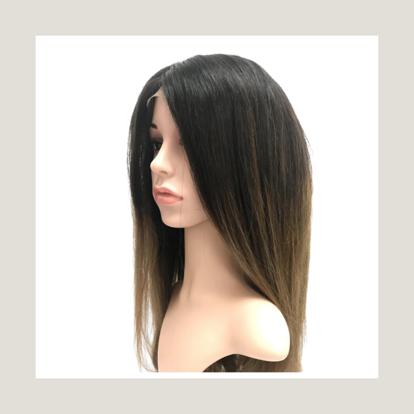 Brazilian Balayage Ombre Remy Full Lace Wig, 16" Straight, Customised