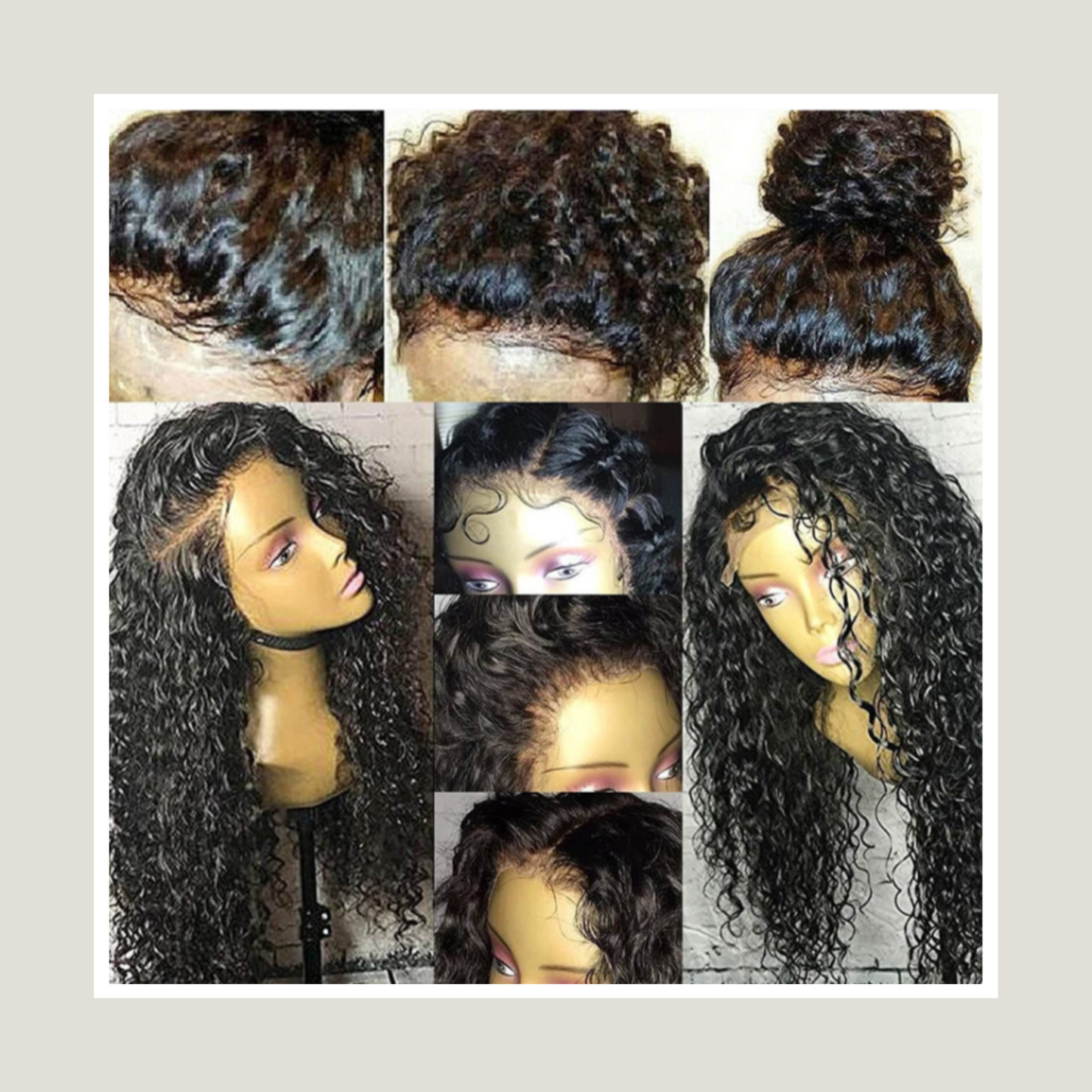 360 Lace Front Human Hair Wigs, 150% Density, Curly, Virgin Hair Lace Frontal Wigs, Full Lace Wigs, Baby Hairs.
