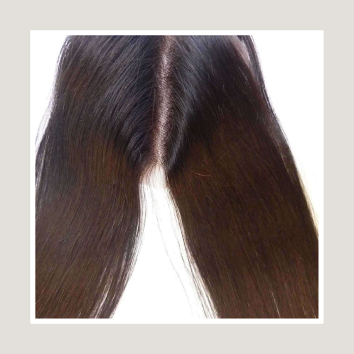 Virgin Remy spetsstängning, 5" x 5"