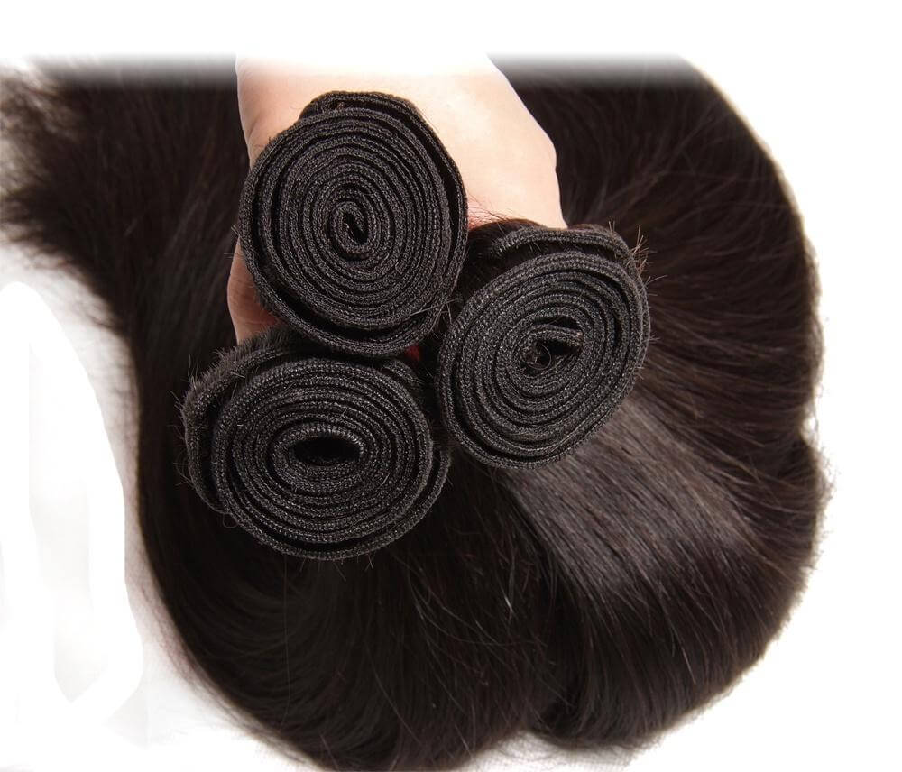 Brazilian Virgin Hair, Bundle Deal, Straight, 4 Bundles 50g/piece, Unprocessed Human Hair, Brazilian Virgin Hair Extensions