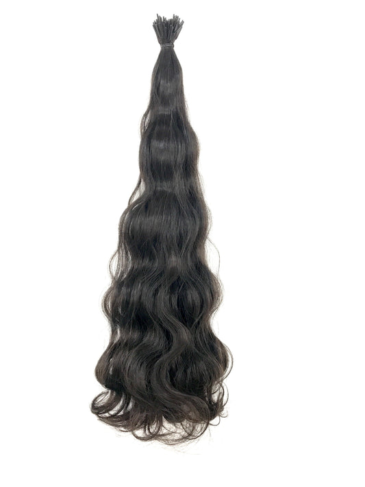 Russian Remy Human Hair, 0.7g itip Micro Ring Extensions, Virgin 18", Wavy, 50g, Quick Shipping!