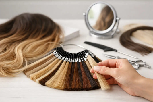 How to Choose Hair Extension Color Right