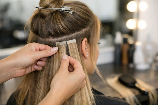 How to Install Tape Extensions for a Natural Blend