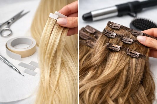 Tape Extensions Versus Clip Ins: Which Fits?