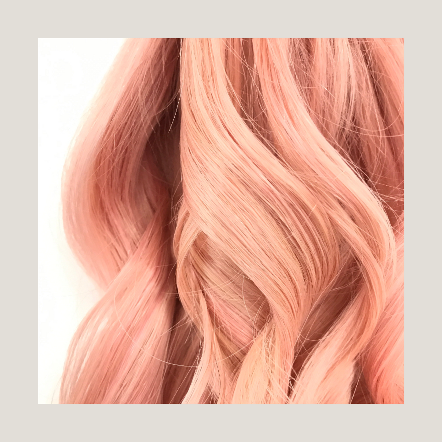 Rose Gold Hårfärg Hårförlängning, brasilianskt och europeiskt hår, Balayage 