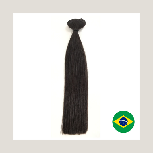 Cheveux humains brésiliens vierges Remy, extensions à clips