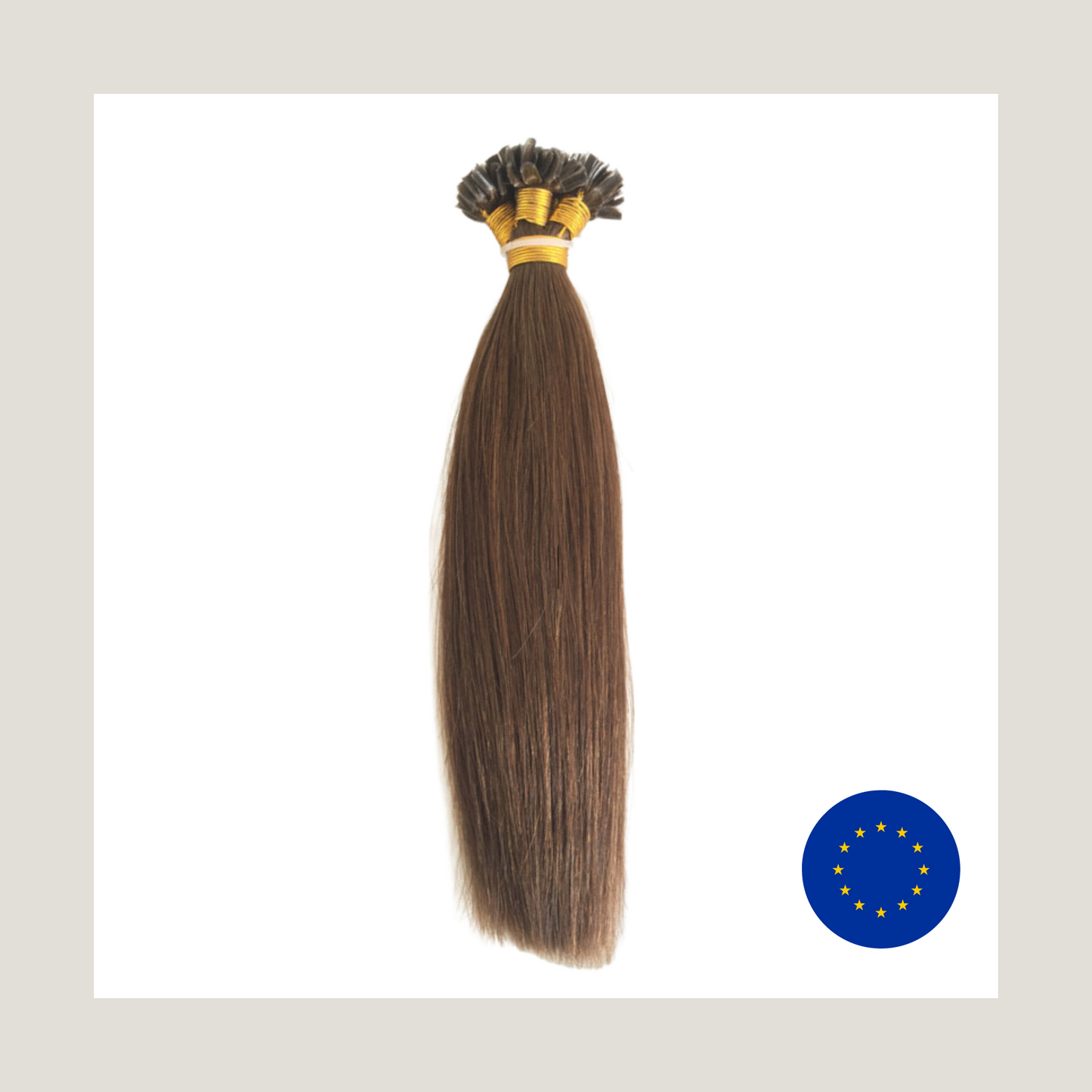 Extensiones de cabello humano virgen europeo, puntas en V