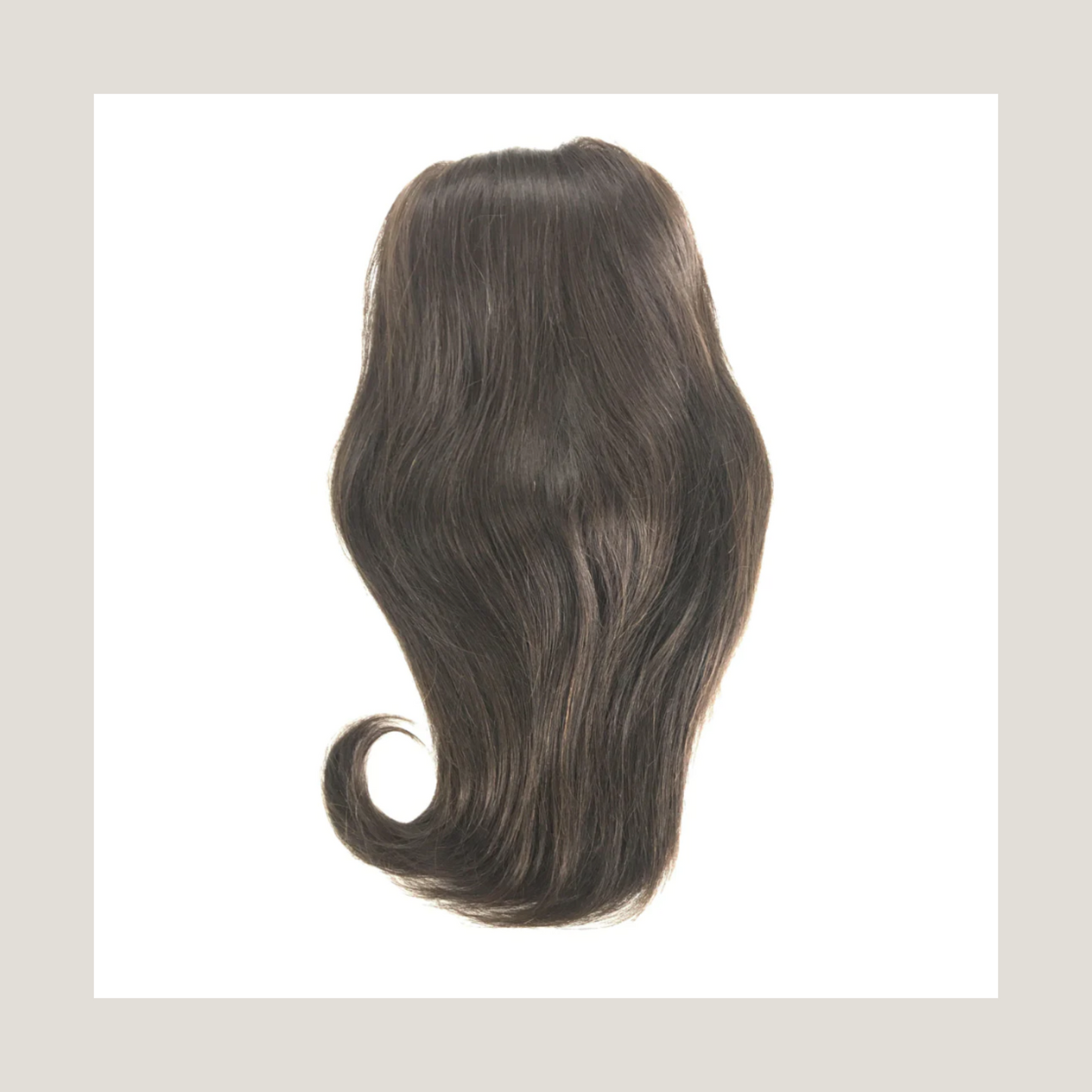 Virgin Remy Human Hair Half Wig, Brazilian Hair Wig, European Hair Wig, 3/4 Wig