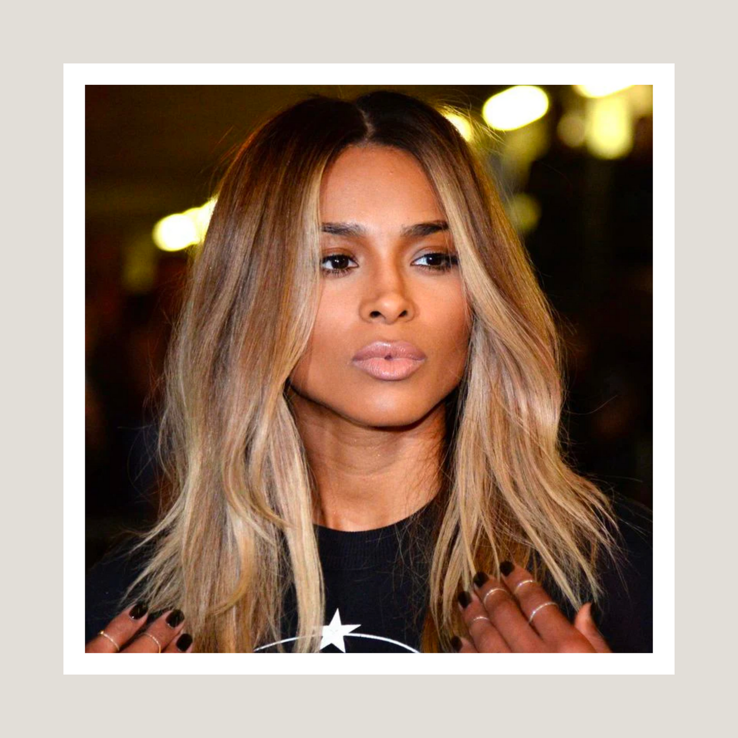 Ciara Inspired,Brazilian Remy Hair Extensions, Straight, Balayage Ombre Colour 6 to colour 24