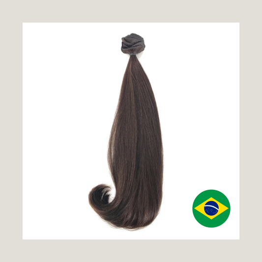 Dubbeldraget, brasiliansk jungfru Remy mänskligt hår - inslag