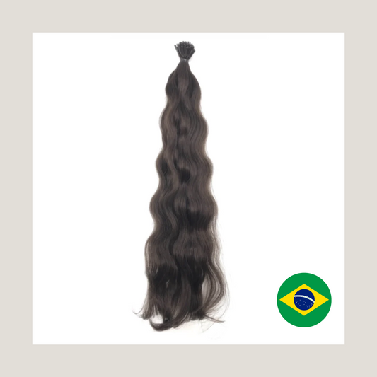 Extensiones de cabello humano virgen brasileño - i Tips
