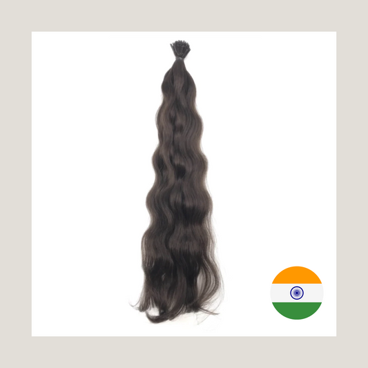 Extensiones de cabello humano virgen indio, i-Tips