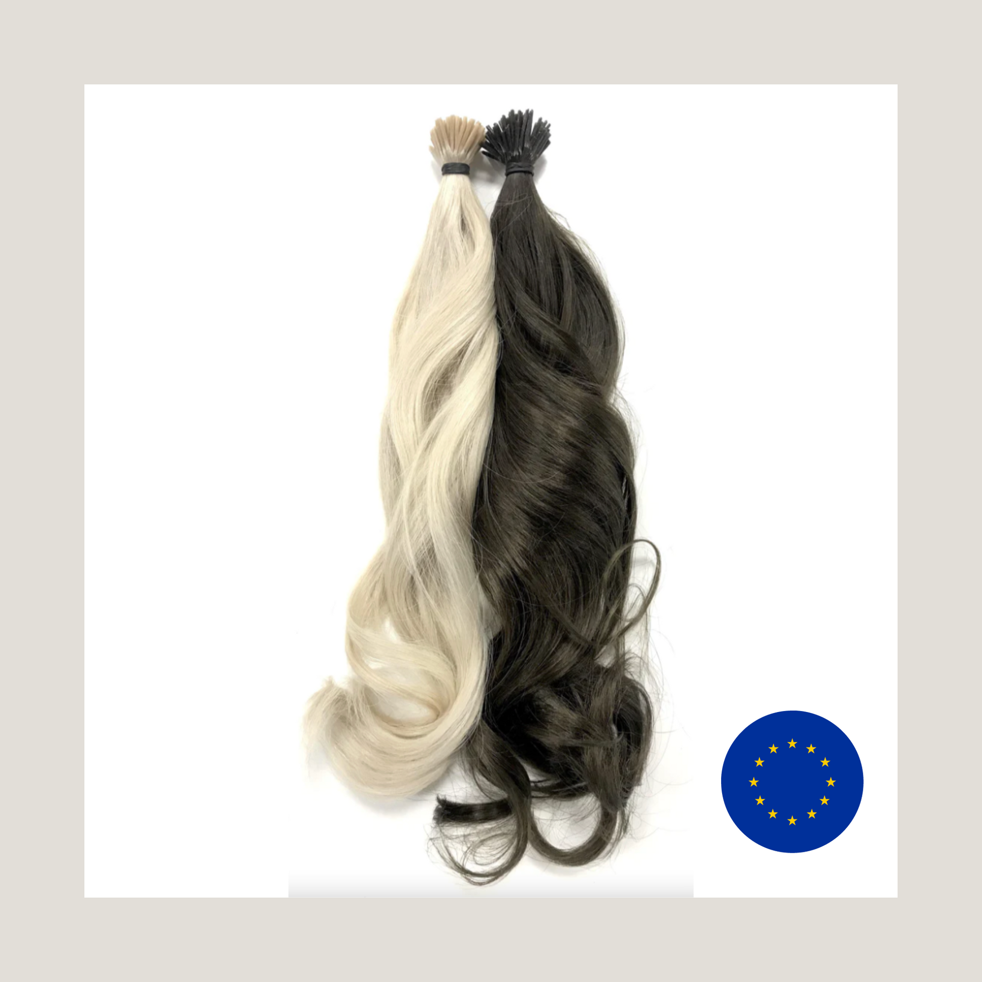European Virgin Human Hair Extensions 0.7g i Tip Micro Rings