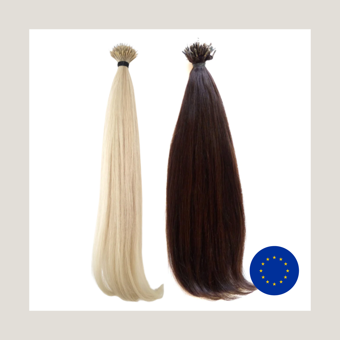 Extensions de cheveux humains vierges européens - extensions nano-anneaux