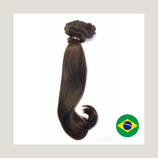 Cabello humano brasileño virgen Remy, tejido LA, extensiones de microtrama