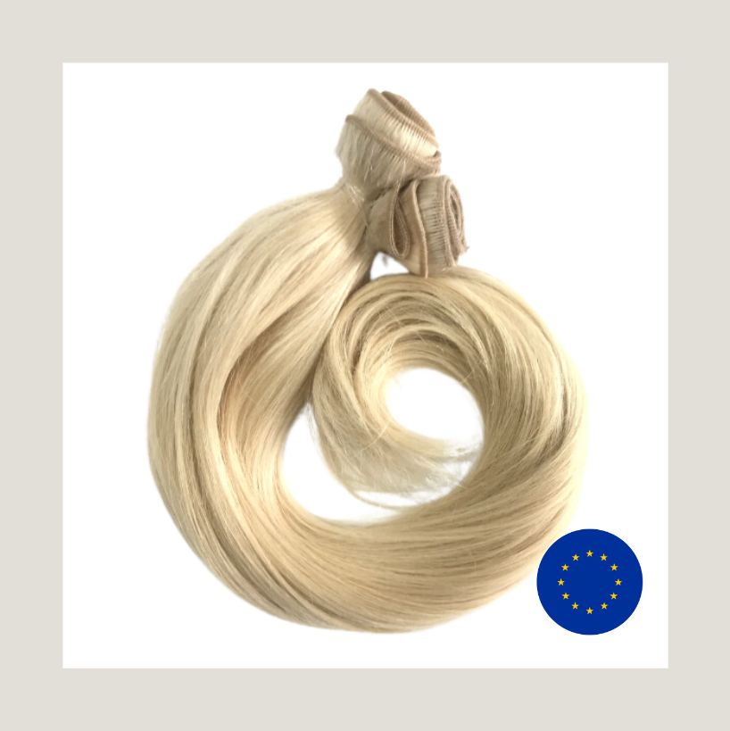 Cheveux humains remy vierges européens, trames