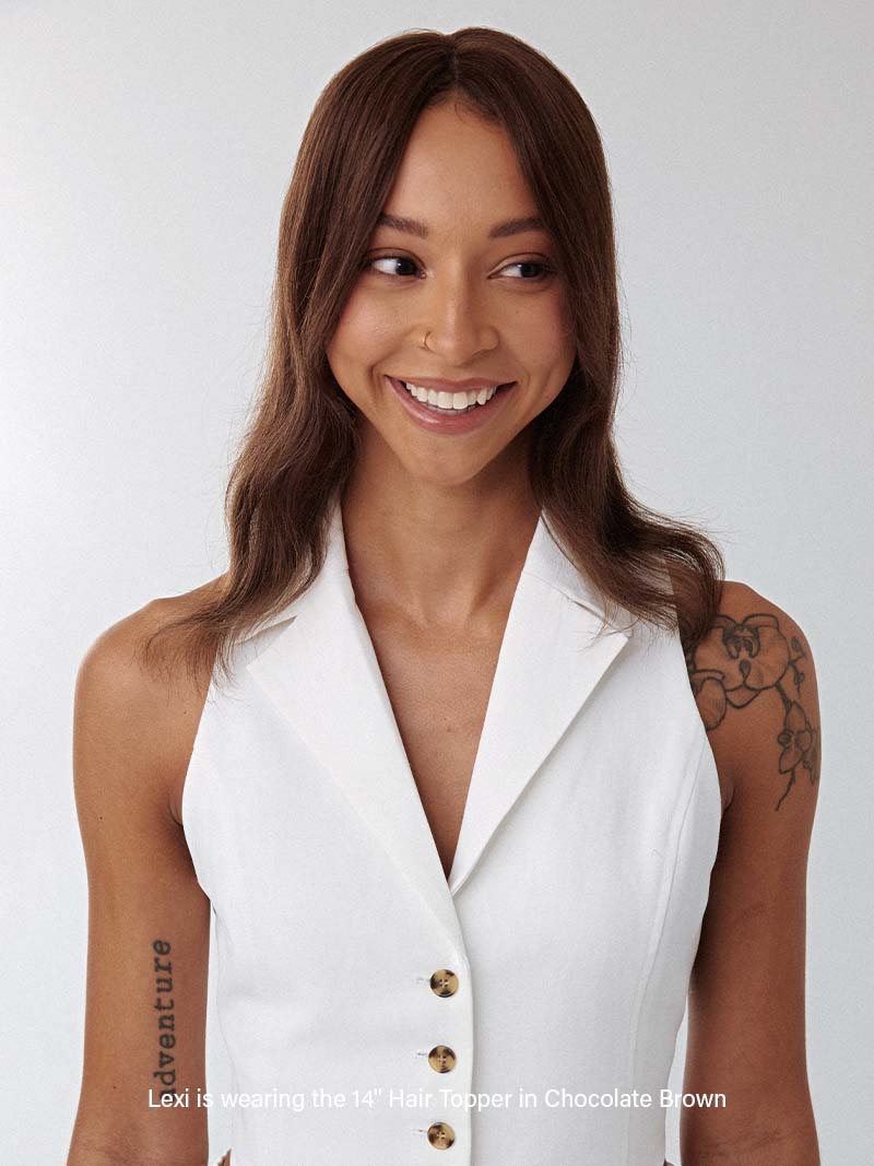 Clip de Remy virgen en pieza de cabello