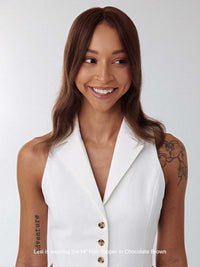 Clip de Remy virgen en pieza de cabello