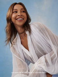 Clip de Remy virgen en pieza de cabello