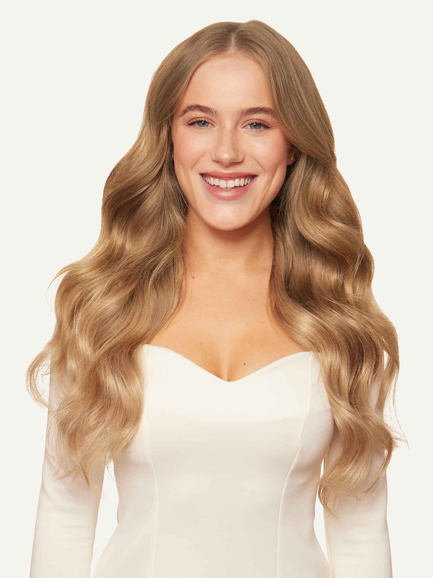 ¡NUEVO! Cabello humano Remy europeo, tramas cuádruples, 18", color 16, 100 g