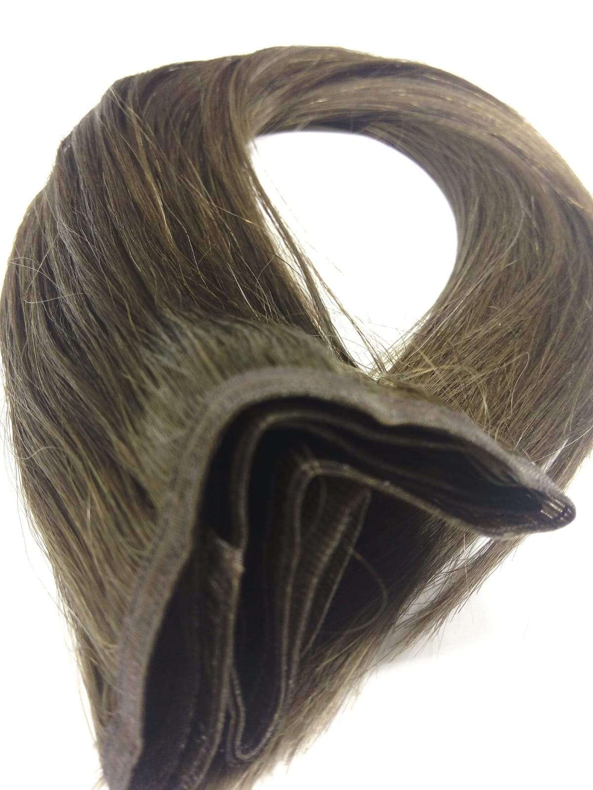 Cheveux humains brésiliens vierges remy - trame mono, 18'', droits, couleur 6, 100g - expédition rapide