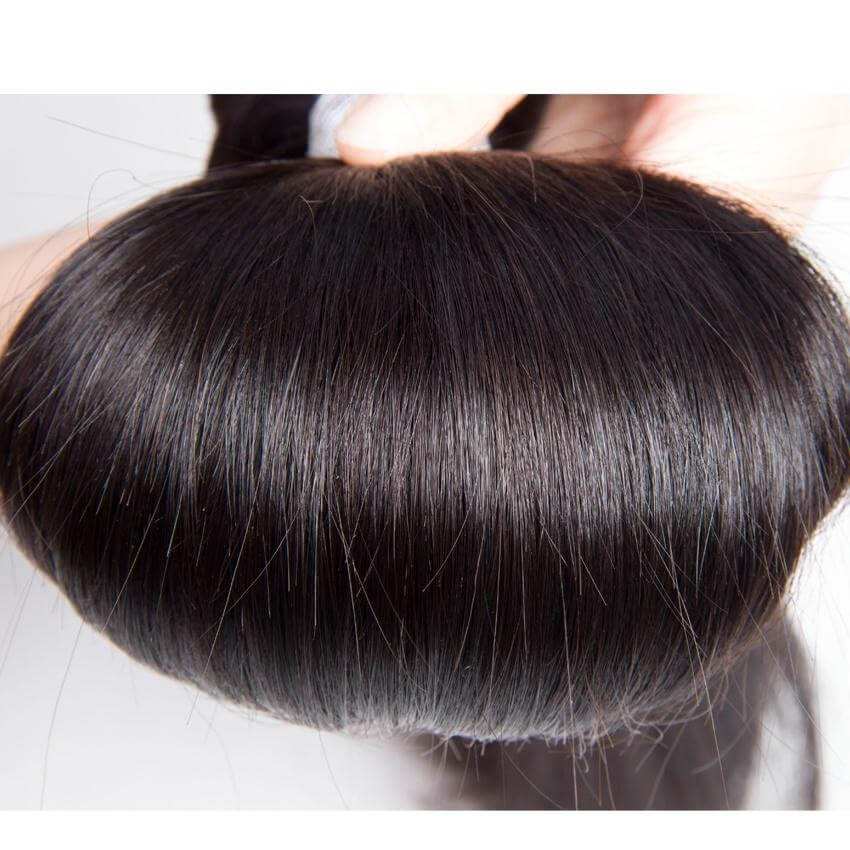 Cheveux vierges brésiliens, offre groupée, droits, 4 paquets 50 g/pièce, cheveux humains non transformés, extensions de cheveux vierges brésiliens
