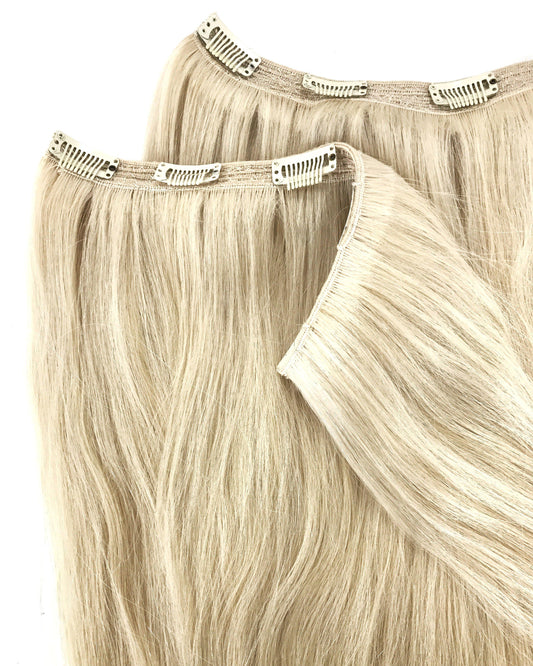 Neu! Europäisches Remy-Echthaar, Quad-Tressen, 18 Zoll, Farbe 16, 100 g – Virgin Hair & Beauty, die besten Haarverlängerungen, echtes Virgin-Echthaar.