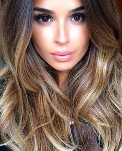 Inspired,Brazilian Remy Hair Extensions, Straight, Balayage Ombre Colour 2 to colour 6/16-Virgin Hair & Beauty, The Best Hair Extensions, Real Virgin Human Hair.