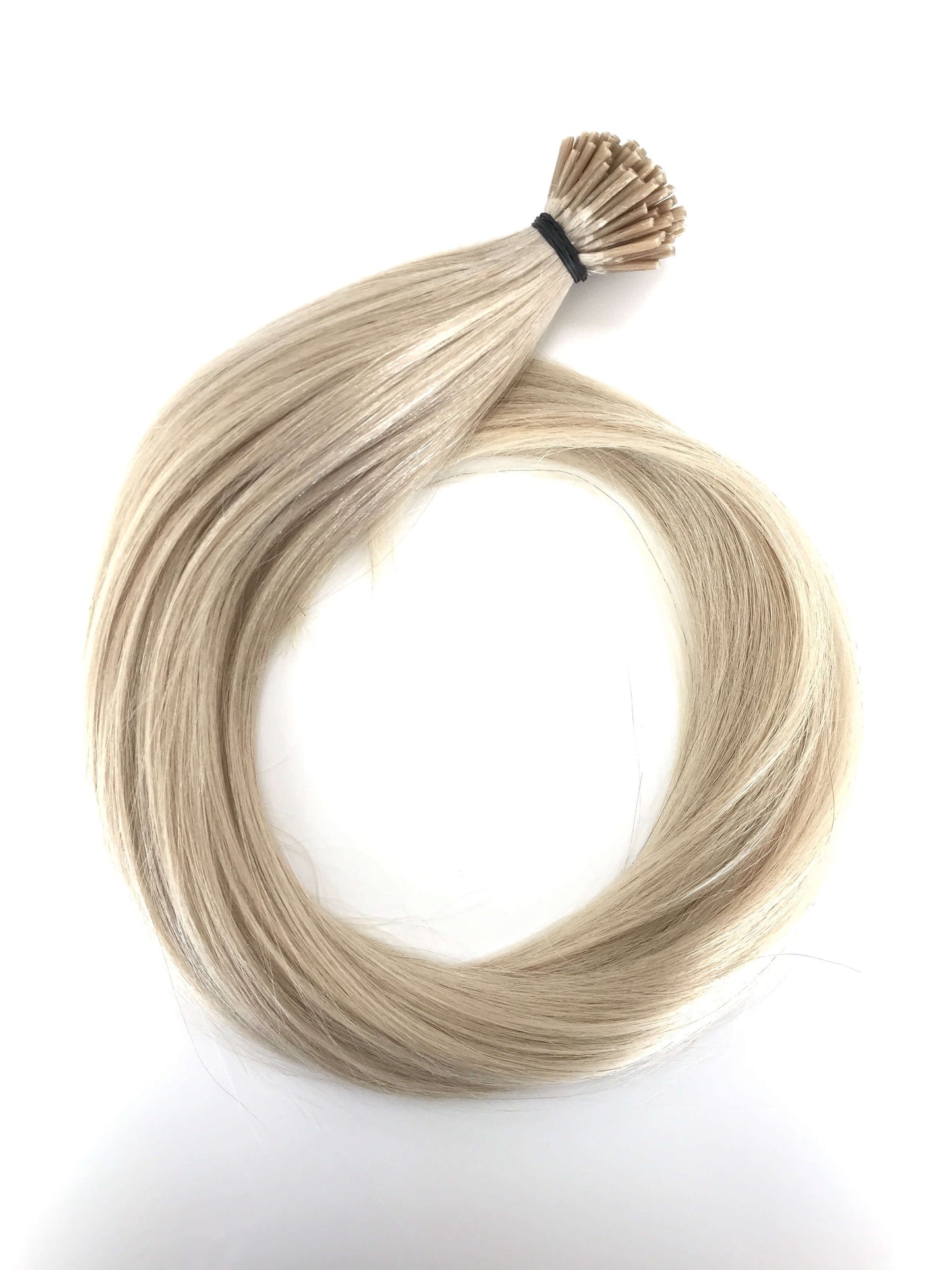 Extensiones rusas del cabello humano de la Virgen, microanillos i-Tip de 0,7 g