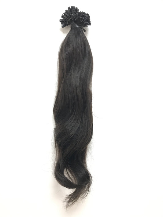 שיער אנושי בתולה ברזילאי, קצות ציפורניים, גלי, 20'', בתולה, משלוח מהיר!-שיער ויופי בתולה, תוספות השיער הטובות ביותר, שיער אנושי בתול אמיתי.