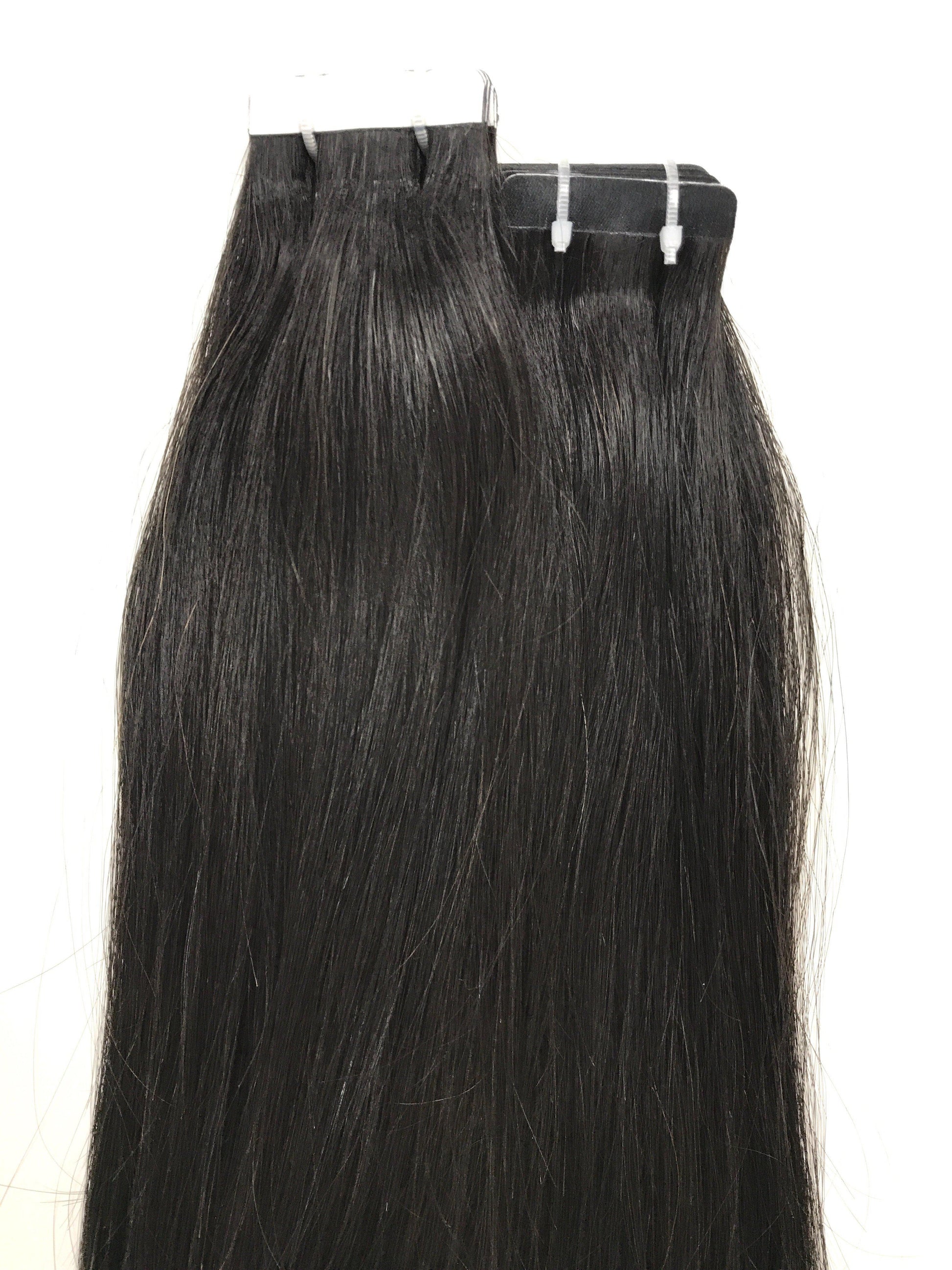 Brazilian Virgin Remy Human Hair, Tape Extensions, Straight, 24'', Virgin, Uncoloured. Quick Shipping!-Virgin Hair & Beauty, The Best Hair Extensions, Real Virgin Human Hair.