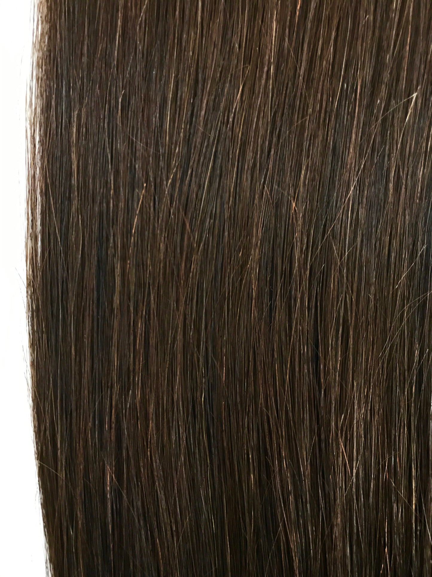 Russian Human Hair, Clip In Extensions, 28", Colour Virgin Dark Brown, 50g, Quick Shipping!