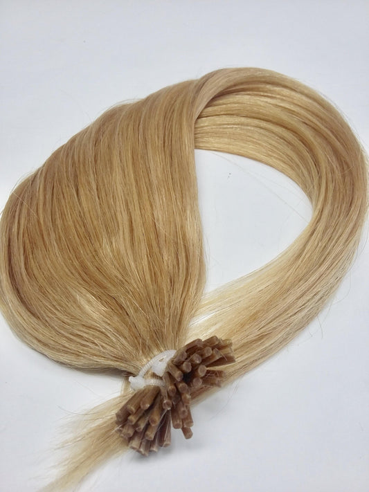 شعر بشري ريمي عذراء برازيلي، 1 جرام، أطراف مستقيمة، 20 بوصة، اللون 16. شحن سريع!