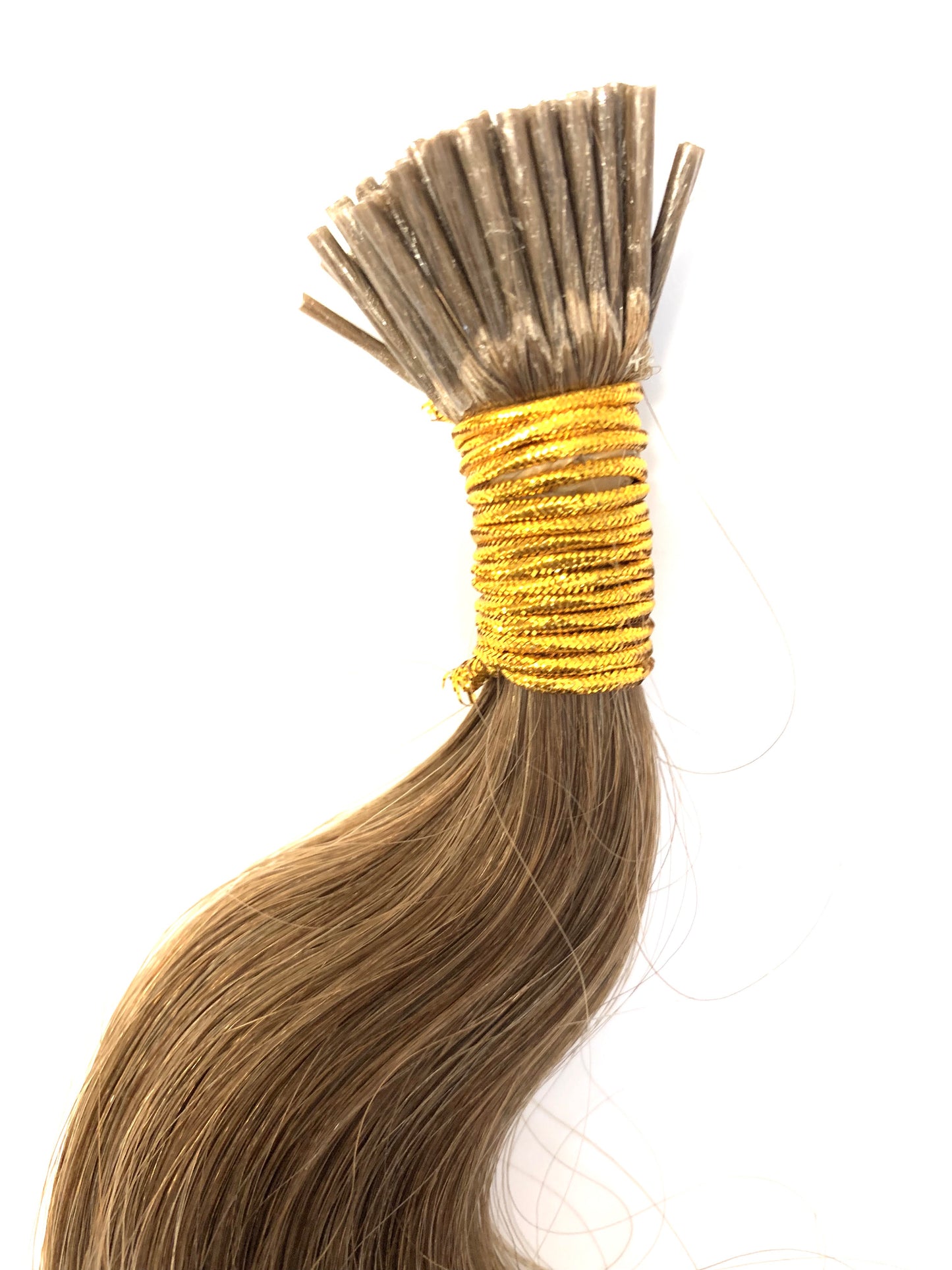 Cheveux humains russes Remy, extensions i-Tip 0,7 g, Bodywave, 26'' couleur 8, 50 g Expédition rapide !