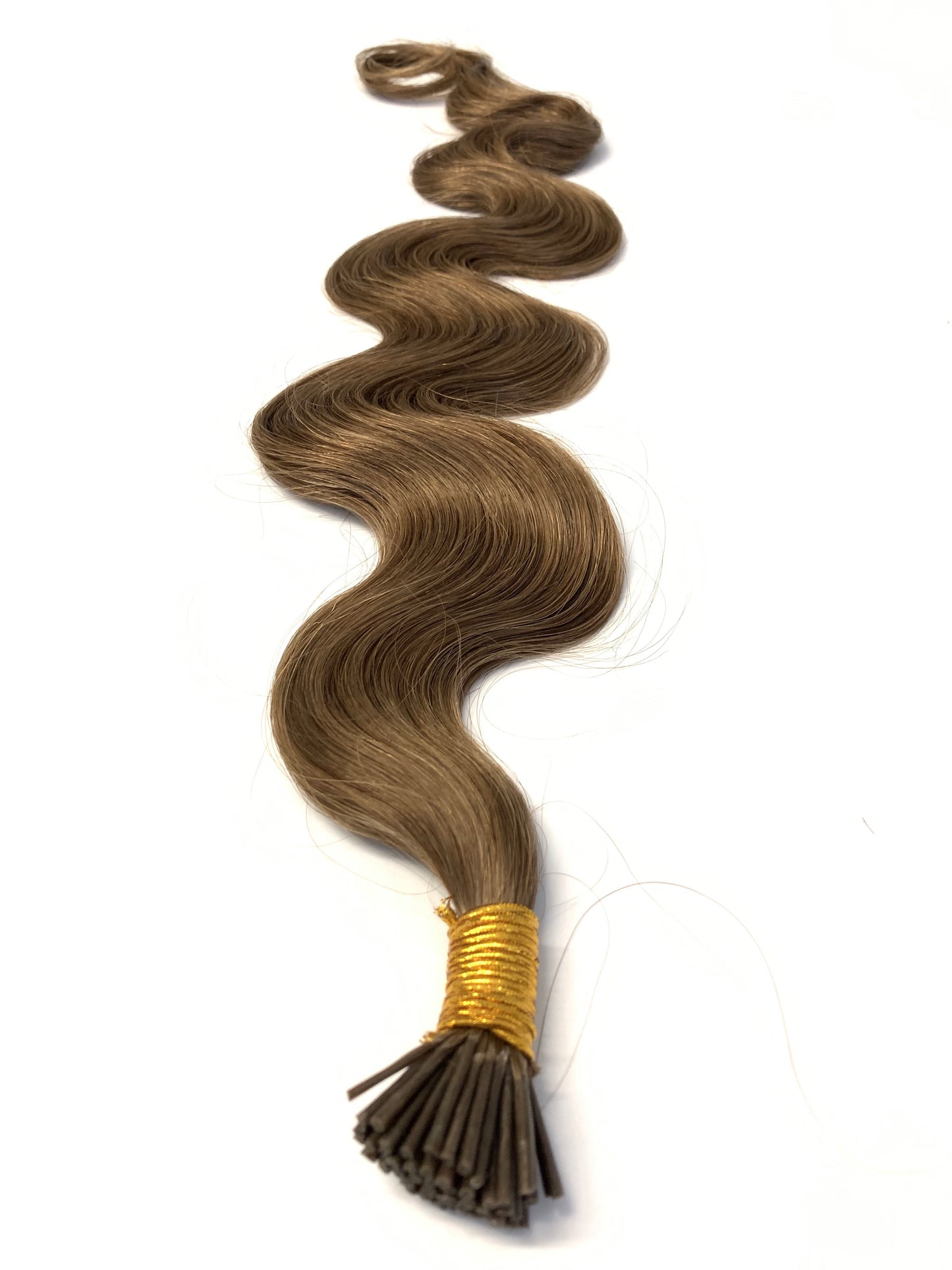 Russian Remy Human Hair, 0,7g i-Tip Extensions, Bodywave, 26'' Color 8, 50g Snabb frakt!