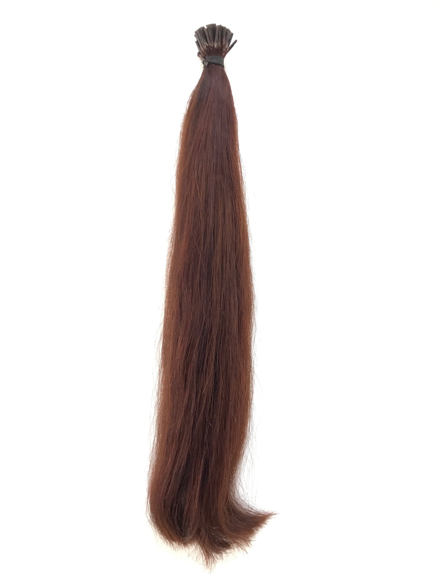 ¡Cabello humano brasileño de Remy de la Virgen, extensiones del pelo de la I-punta de 1g, rectas, 16'', envío rápido!