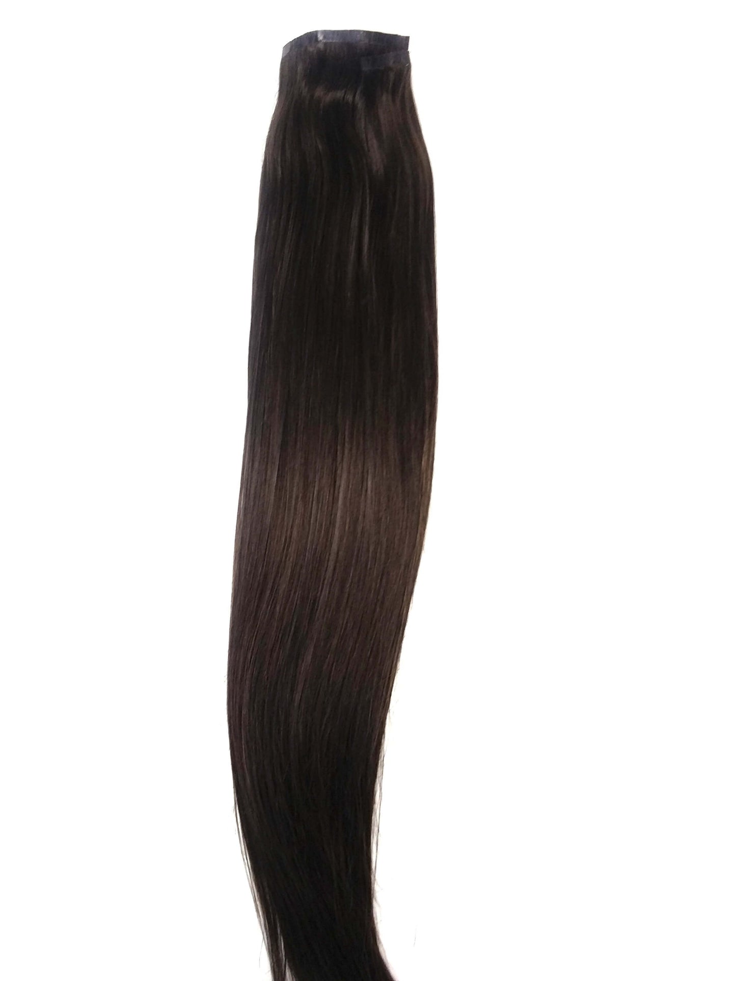 Brazilian Virgin Remy Human Hair - PU Clip In Extensions, 20'', Straight, Colour 2 ,100g - Quick Shipping