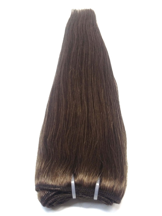 شعر بشري ريمي برازيلي بكر - خصلات، 20 بوصة، مفرود، لون 3، 100 جرام، شحن سريع