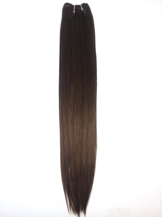 Brazilian Virgin Remy Human Hair - Inslag, 20'', Rak, Färg 4, 100g, Snabbleverans